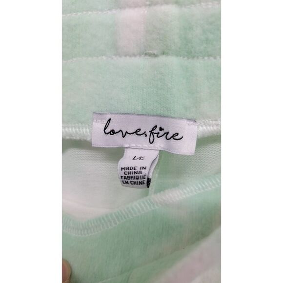 Love, Fire Mint Green / White Tie Dye Jogger Sweatpants - Picture 5 of 6